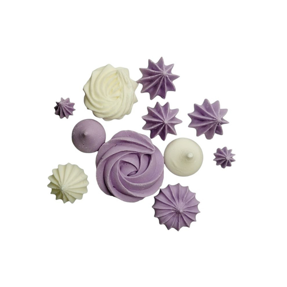 Набор безе ассорти бело-лавандовые