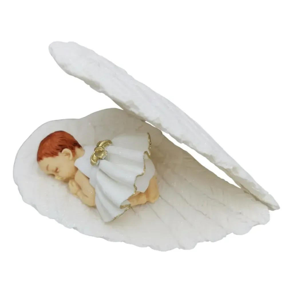 Сахарное украшение Малыш на крыльях девочка (большая)