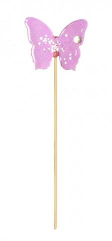 Леденец из сахара Бабочка розовая