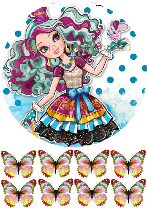 Вафельная картинка "Эвер Афтер Хай №2"