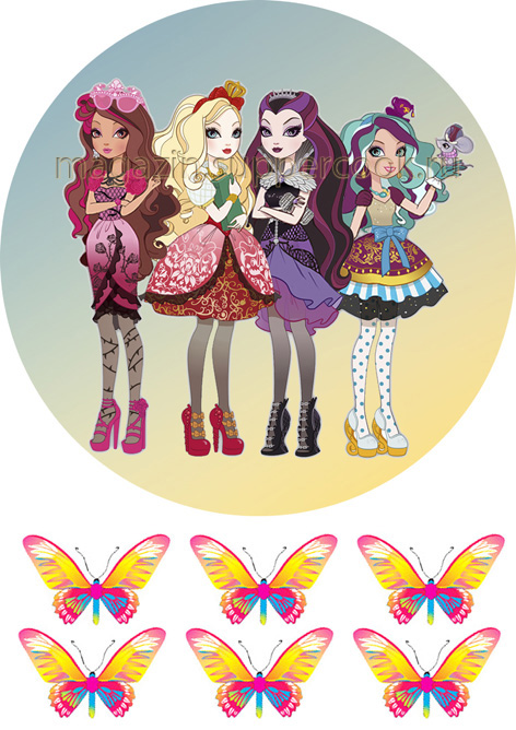 Вафельная картинка "Эвер Афтер Хай №7"