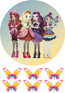 Вафельная картинка "Эвер Афтер Хай №7"