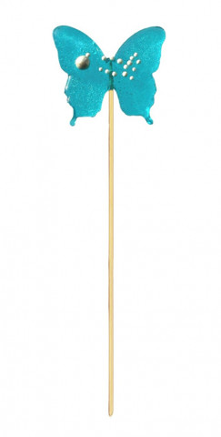 Леденец из сахара Бабочка голубая