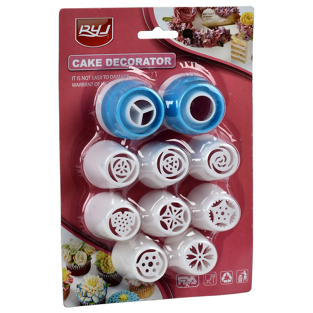 Набор кондитерских насадок цветочные 10пр