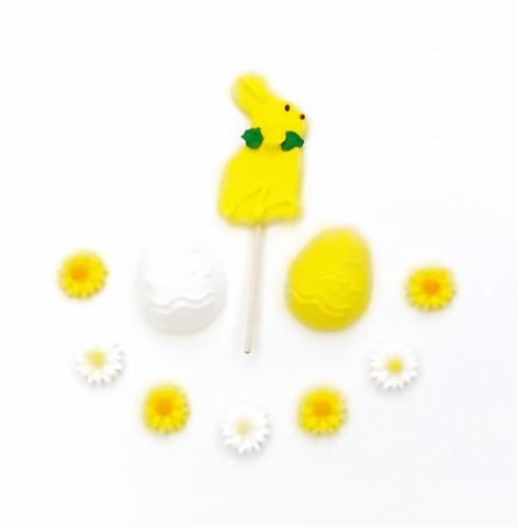 Набор пасхальный “Яйца и зайчик” желтый