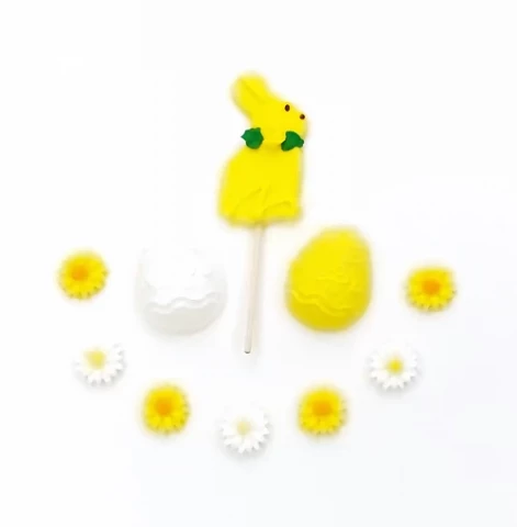 Набор пасхальный “Яйца и зайчик” желтый