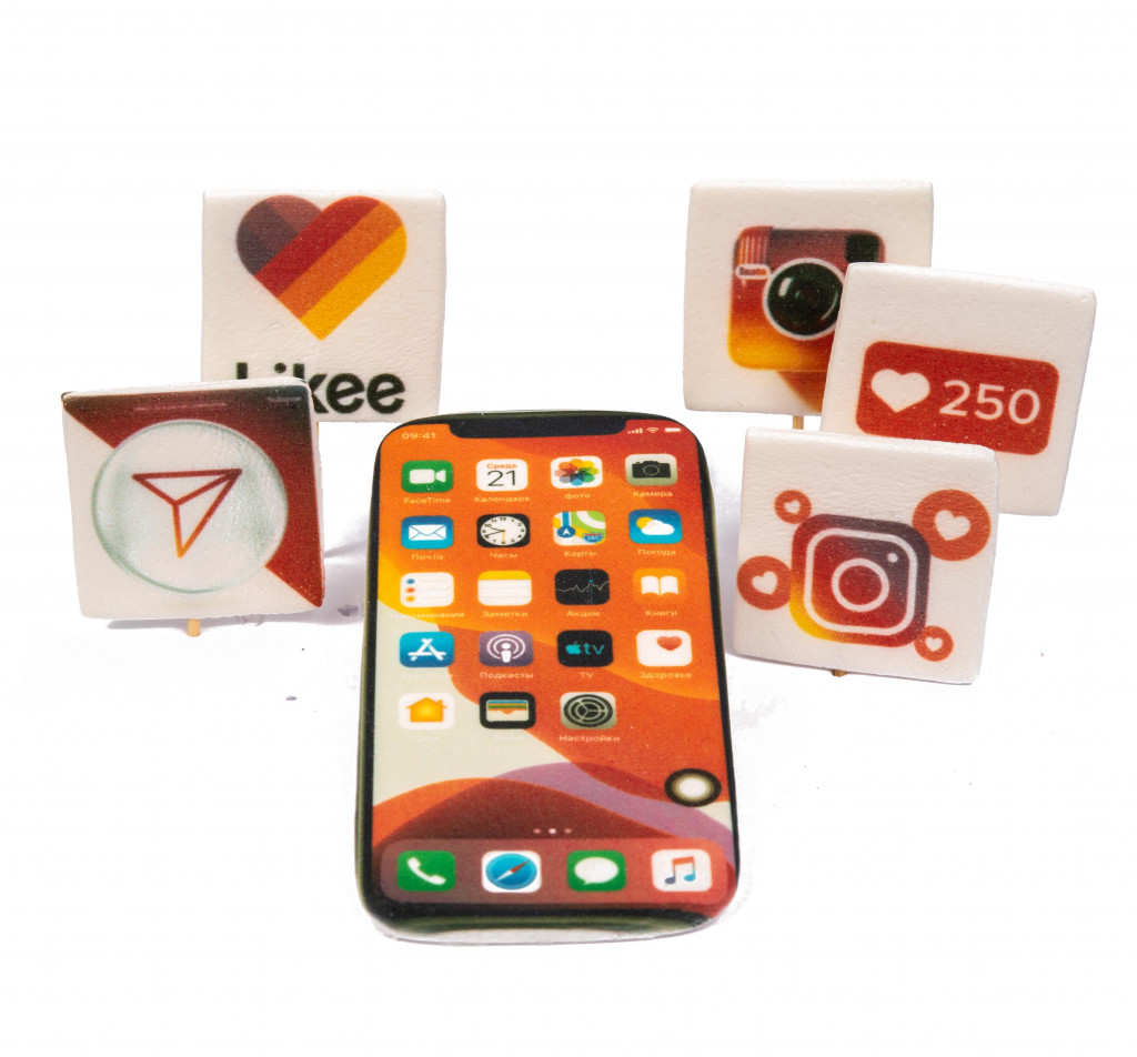 Набор топперов IPhone + Лайк