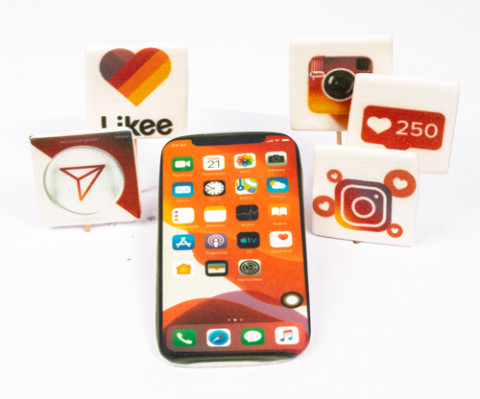 Набор топперов IPhone + Лайк