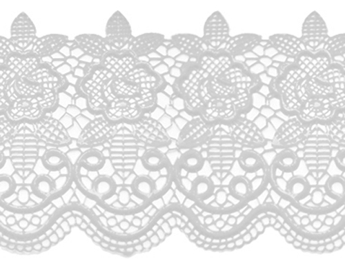 Кружево из айсинга №22 "Белое"