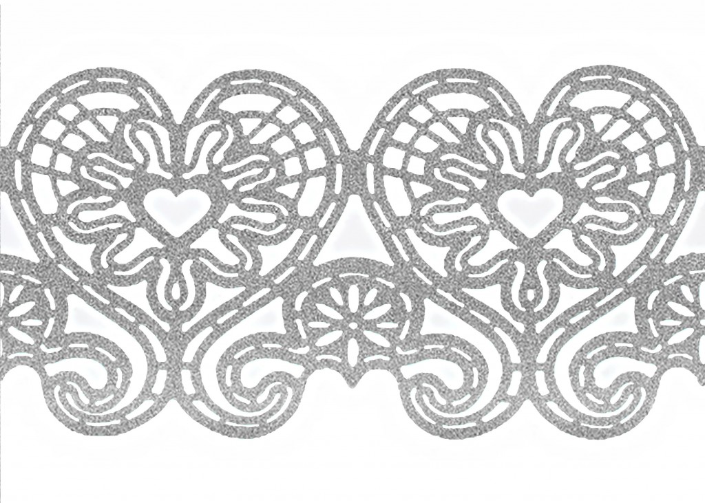 Кружево из айсинга №19 "Серебро"