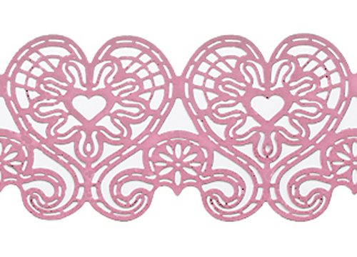 Кружево из айсинга №19 "Розовое"