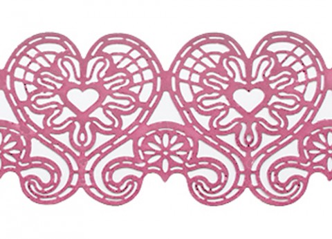 Кружево из айсинга №19 "Розовое"