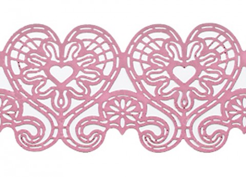 Кружево из айсинга №19 "Розовое"