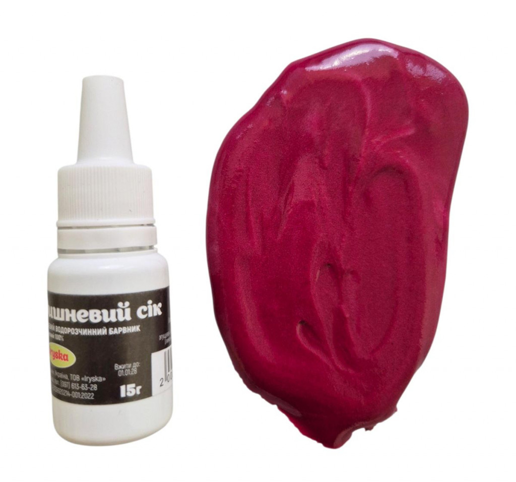 Гелевий барвник Iryska "Вишневий сік" 15г