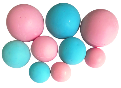 Шоколадные сферы Розово-голубые (9шт)