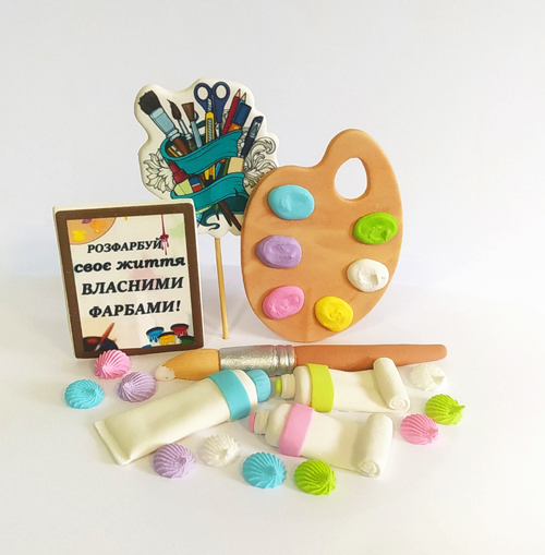 Набор сахарных топперов Палитра