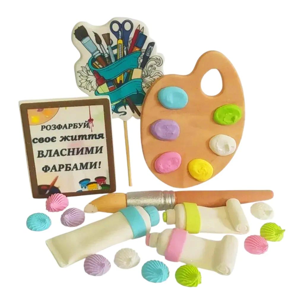 Набор сахарных топперов Палитра