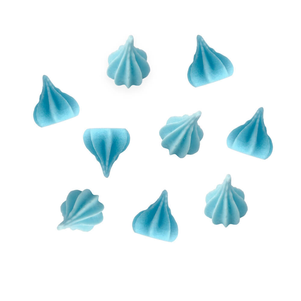 Безе микро сахарные голубые 25шт