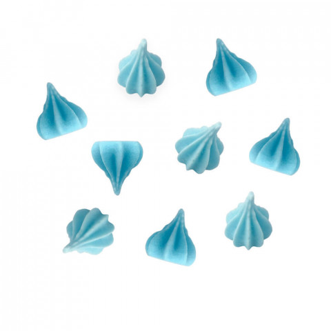 Безе микро сахарные голубые 25шт