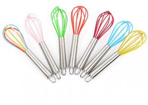 Венчик силиконовый с ручкой метал. (29см)