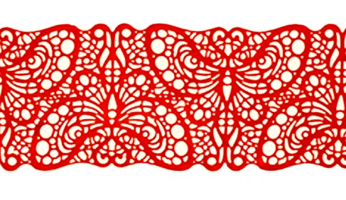 Мереживо з айсингу №9 "Червоне"