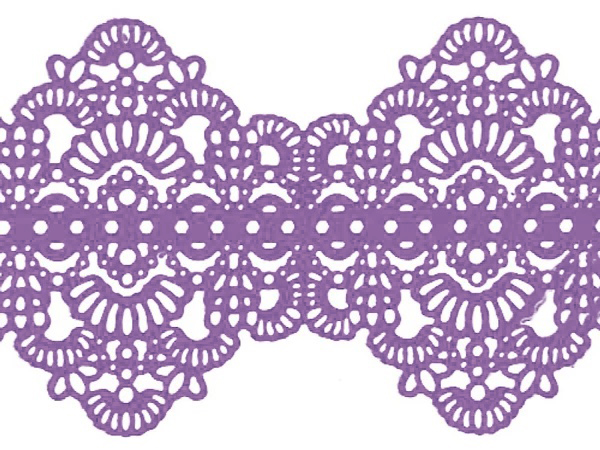 Кружево из айсинга №13 "Лаванда"