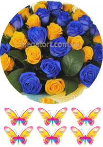 Вафельная картинка "Цветы №25"