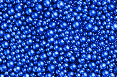 Кульки металік сині мікс 50г