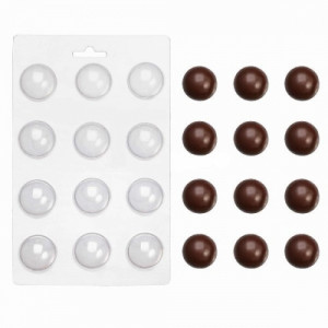 Пластиковая форма для шоколада "Полусфера 2,5см"