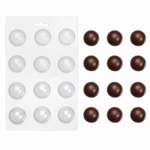 Пластикова форма для шоколаду "Напівсфера 2,5см"