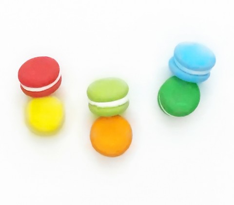 Набір безе Макаронс веселка 3см