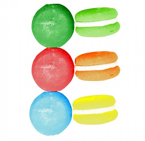 Набір безе Макаронс веселка 3см