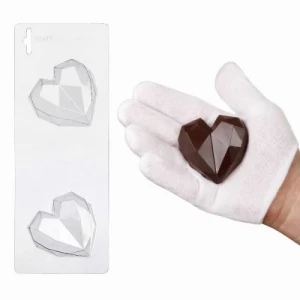 Пластикова форма для шоколаду "Рубінове серце"
