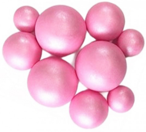 Шоколадные сферы Розовый перламутр (9шт)