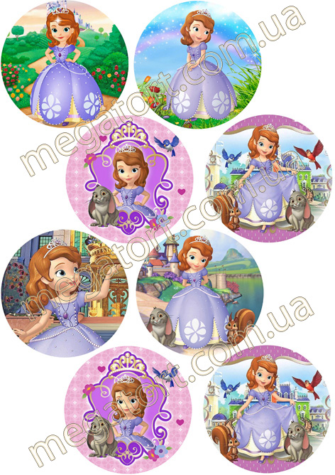 Вафельная картинка для капкейков №14