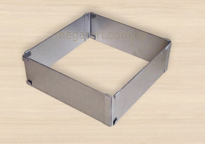 Раздвижная форма квадрат (от 10см до 18см)