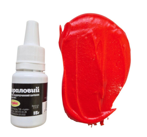 Гелевий барвник Iryska "Кораловий" 15г