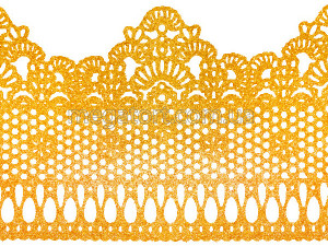 Кружево из айсинга №8 "Золото"