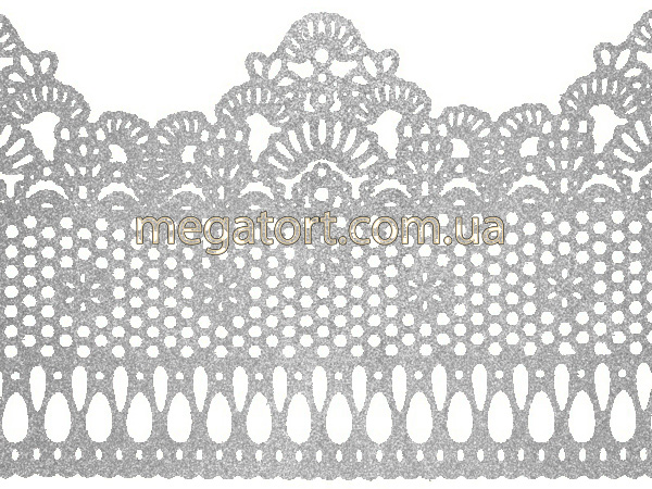 Кружево из айсинга №8 "Серебро"