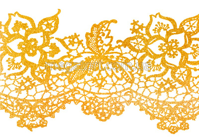 Кружево из айсинга №15 "Золото"
