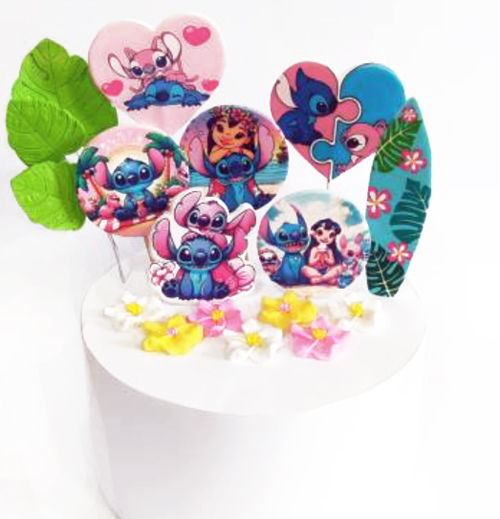 Набор сахарных топперов Стич KD