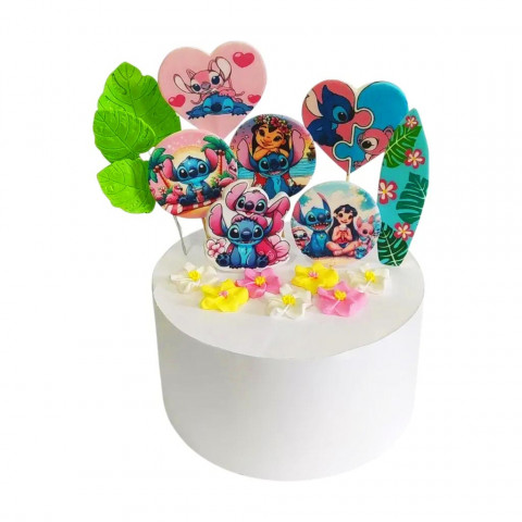 Набор сахарных топперов Стич KD