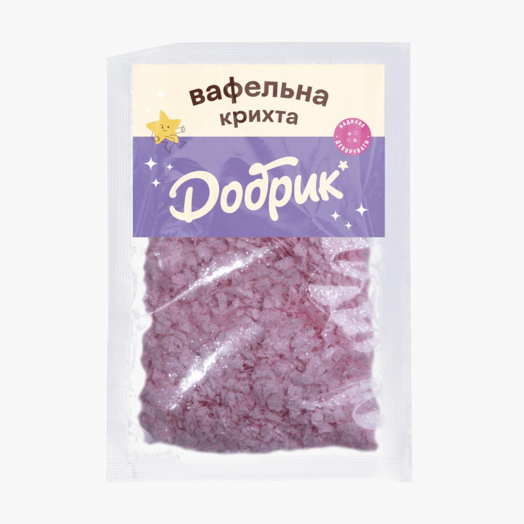 Вафельна крихта рожева 9г