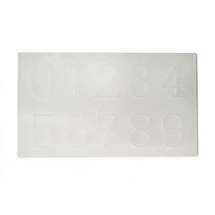 Силіконовий молд для льодяників і шоколаду "Цифри"