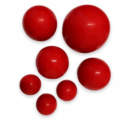 Шоколадные сферы Красные (7шт)