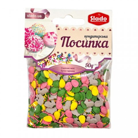 Посыпка фигурная микс “Пасхальное чудо” 50г