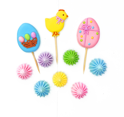 Сахарное украшение "Веселая Пасха Цыпленок"