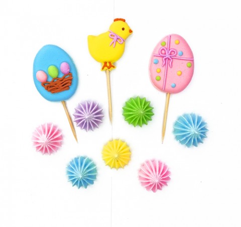 Сахарное украшение "Веселая Пасха Цыпленок"