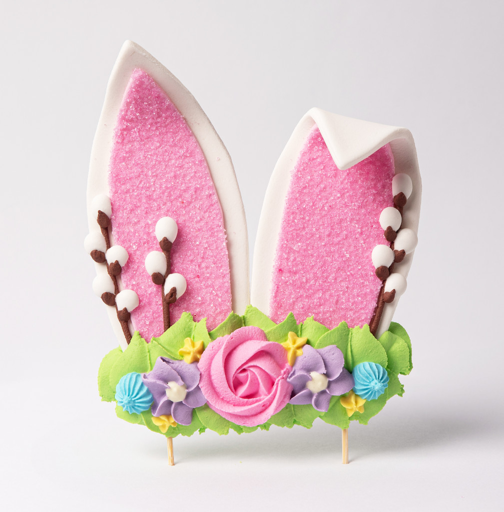 Цукрова прикраса "Великодній Вушка зайчика"