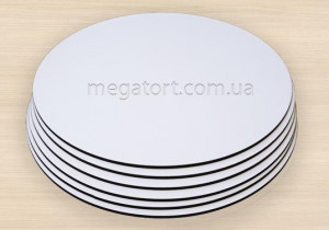 Подложка ламинированная белая ДВП (3мм) d-36см